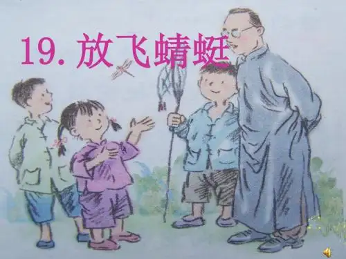 放飞蜻蜓  公开课课件