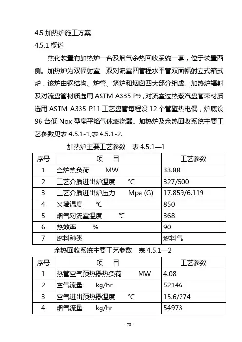 4.5加热炉安装施工方案.