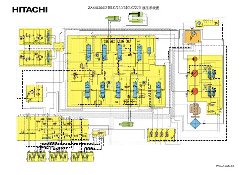 日立挖掘机ZX200-270液压图