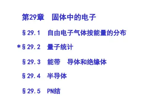 大学物理_4固体中的电子