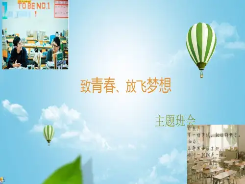 【精选课件】高一(31)班《致青春,放飞梦想》主题班会(23张PPT)