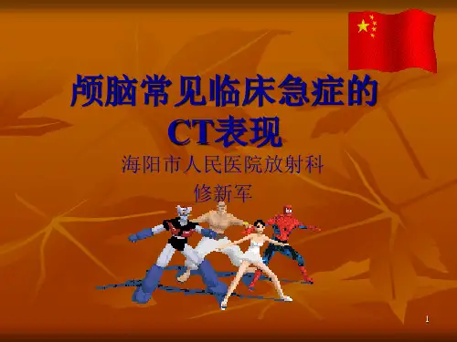 颅脑常见临床急症的CT表现PPT课件