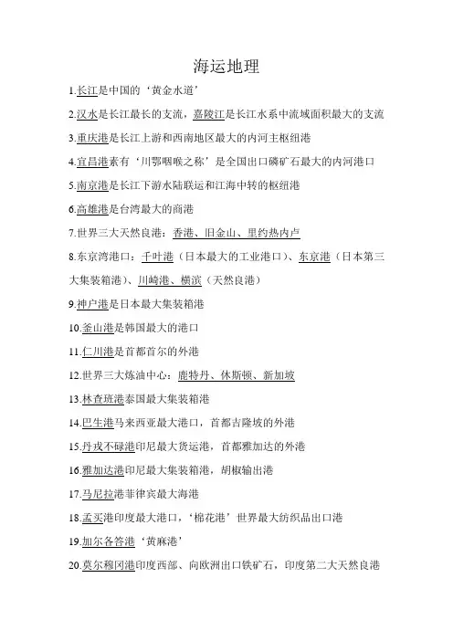 海运地理