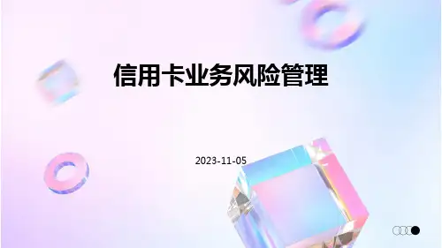 信用卡业务风险管理