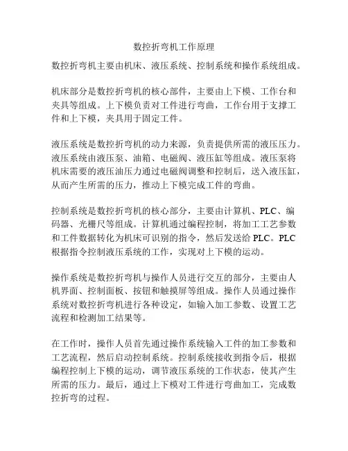 数控折弯机工作原理