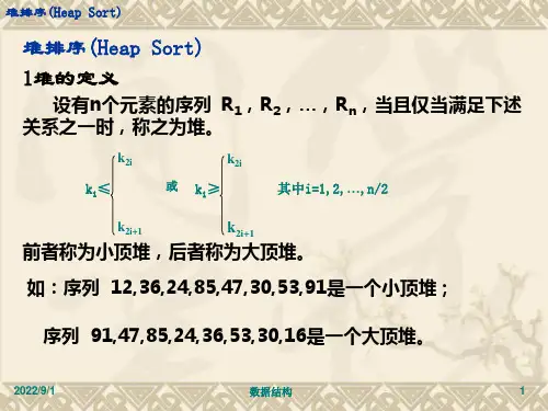 堆排序实例演示3