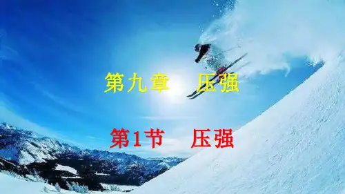 人教版 八年级物理下册 第九章 压强第1节 压强