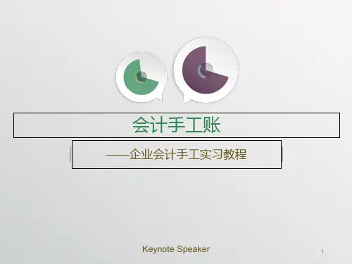 手工账PPT课件