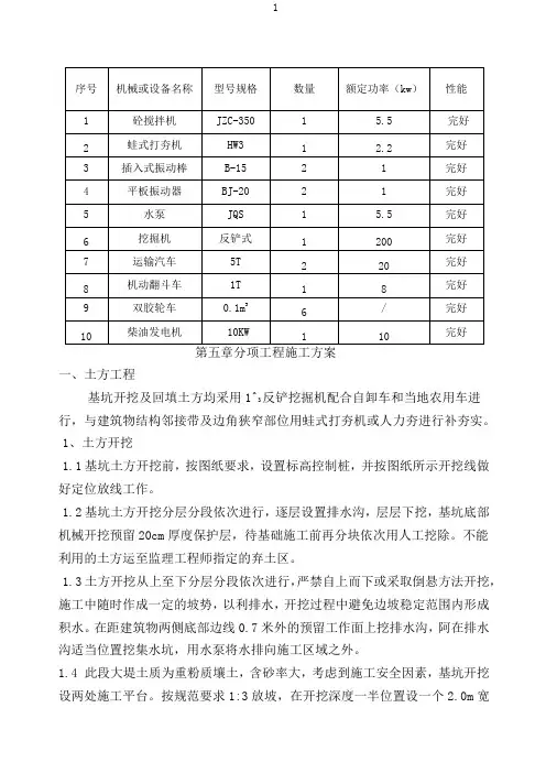斗门、农门施工方案