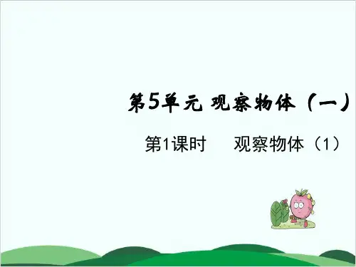 二年级上册数学课件第5单元 观察物体 人教版