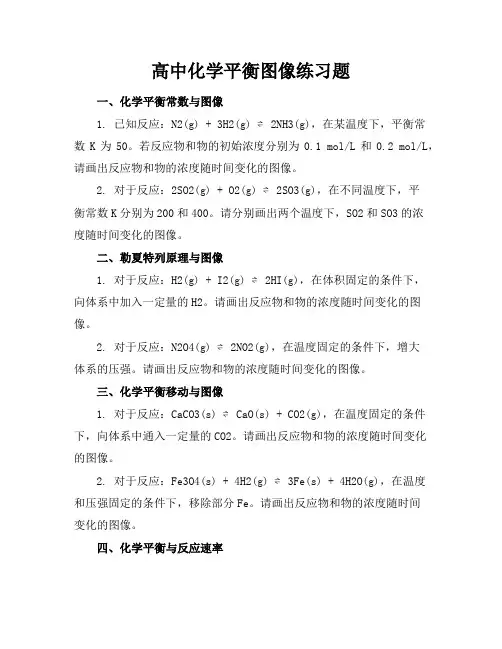 高中化学平衡图像练习题