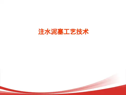 注水泥塞工艺技术