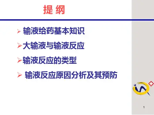 老年输液注意事项PPT课件