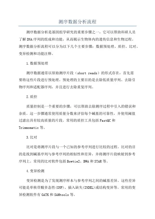测序数据分析流程