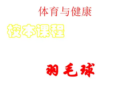 羽毛球校本教材