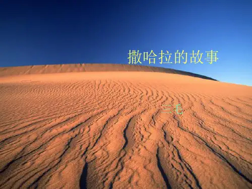 三毛-撒哈拉的故事(课堂PPT)