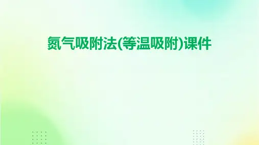 氮气吸附法(等温吸附)课件