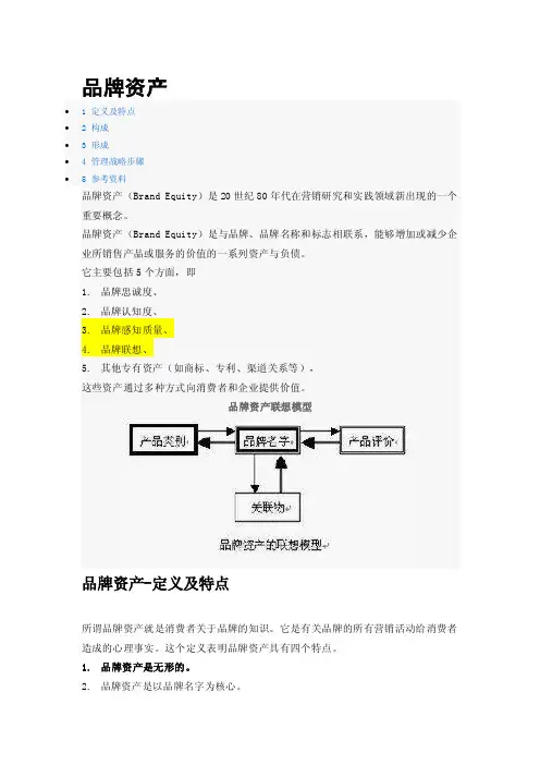什么叫品牌资产
