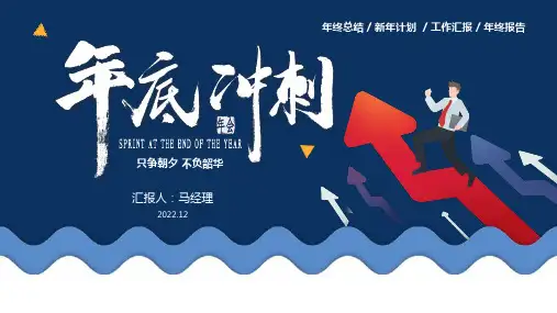 年会年终汇报总结报告PPT模板