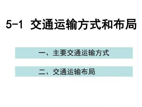 【高中地理】交通运输方式和布局PPT课件33