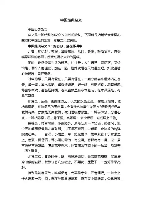 中国经典杂文