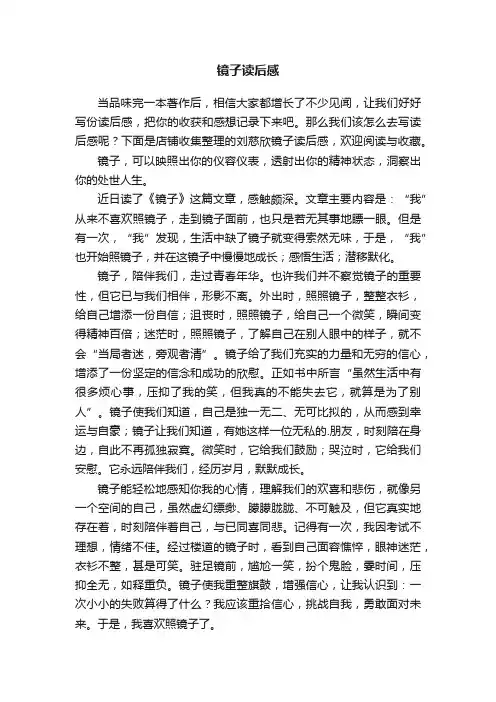 镜子读后感