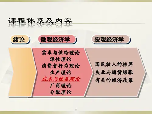 【实用资料】ch6-成本与收益理论.ppt