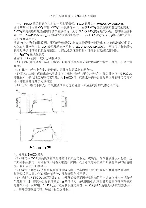 呼末二氧化碳分压