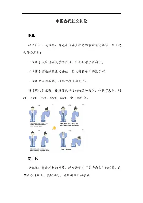 中国古代社交礼仪