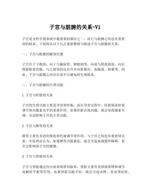 子宫与脏腑的关系-V1