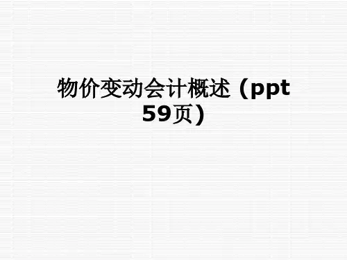 物价变动会计概述-(ppt-59页)