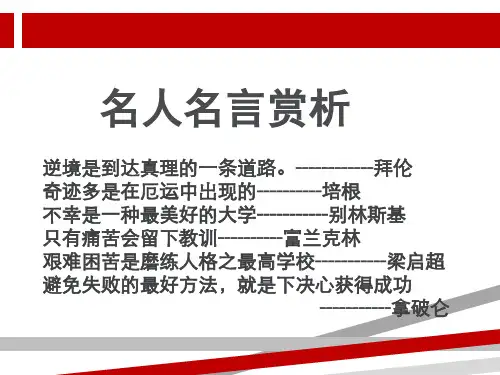 挫折教育——课件.ppt