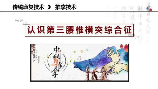 脊柱病症推拿治疗 第三腰椎横突综合症 认识第三腰椎横突综合征