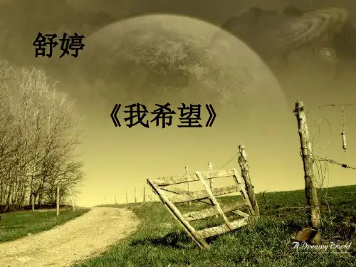 我希望--舒婷