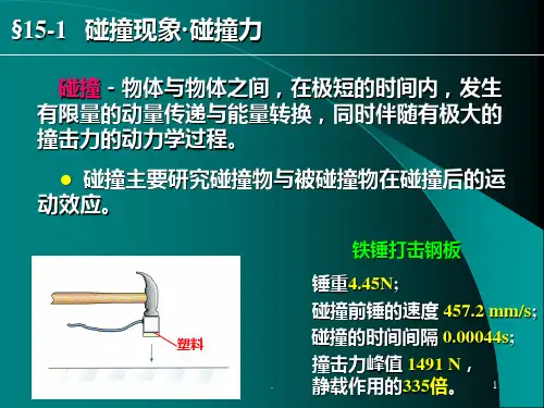理论力学经典-碰撞PPT课件