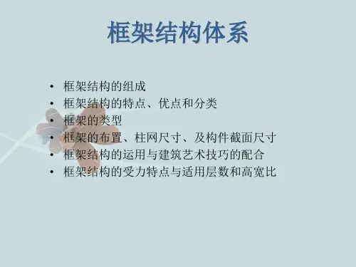框架结构体系