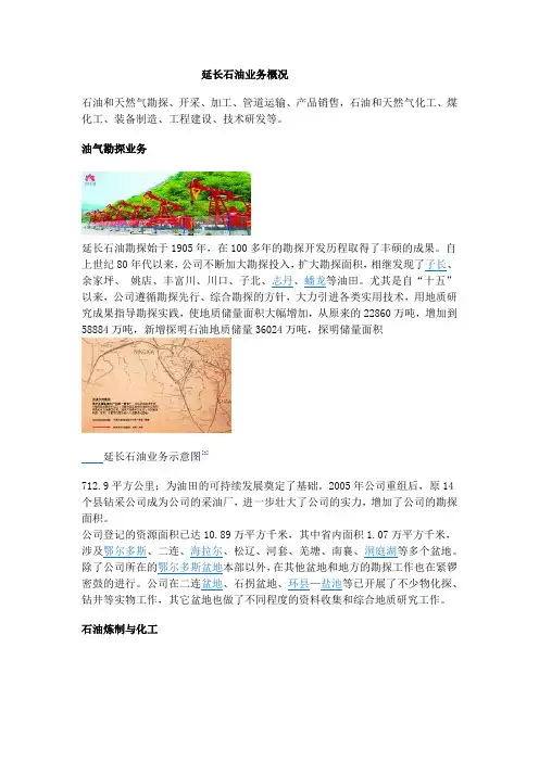 延长石油业务概况