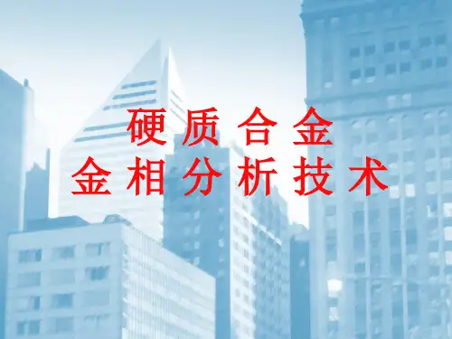 No.6-金相分析技术-硬质合金