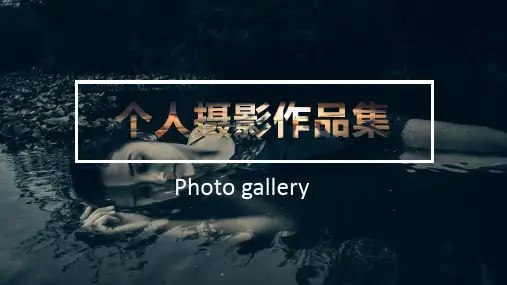 个人摄影作品集相册画册PPT模板