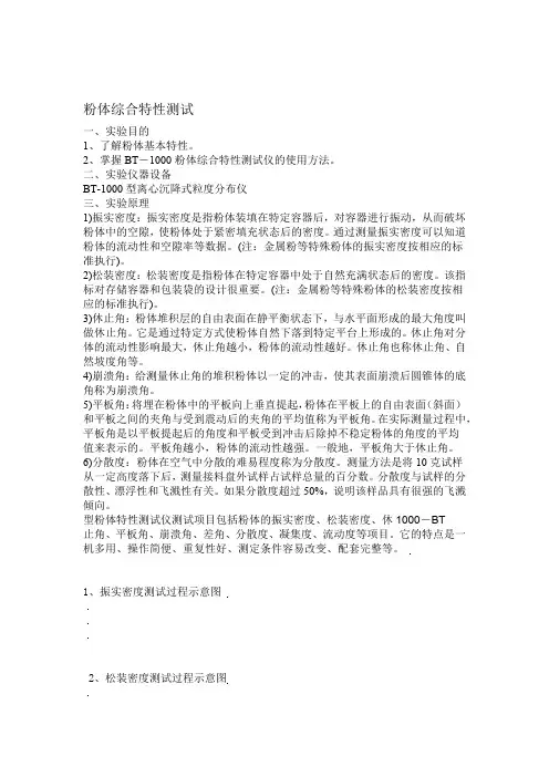 粉体综合特性测试