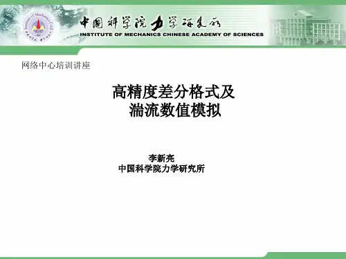 高精度差分格式及湍流数值模拟(一)