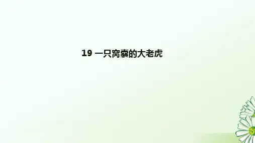 19 一只窝囊的大老虎 课件(23张PPT)
