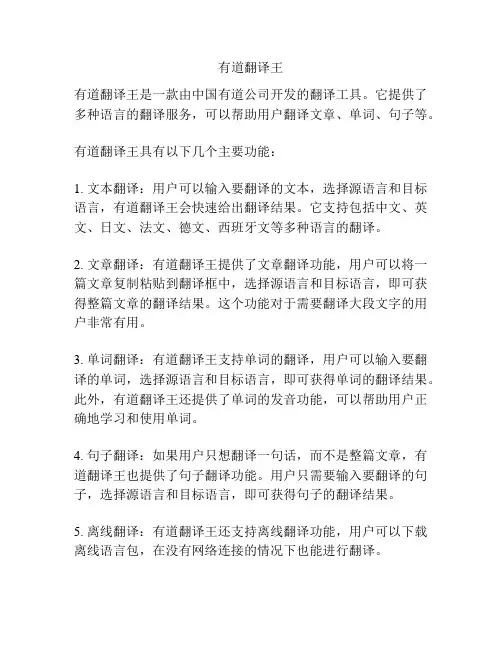 有道翻译王