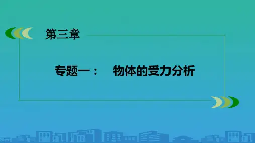 人教版高中物理必修一课件：第3章物体受力分析 (共20张PPT)