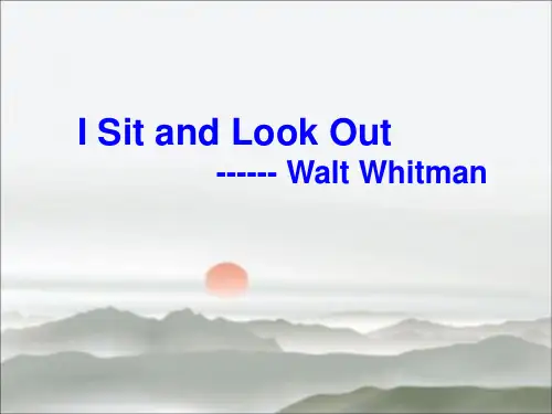 Walt Whitman诗歌赏析