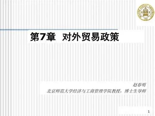 对外贸易政策培训课件PPT(62张)