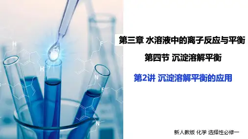 沉淀溶解平衡(第2课时)(教学课件)-【上好课】高二化学同步高效课堂(人教版2019选择性必修1)