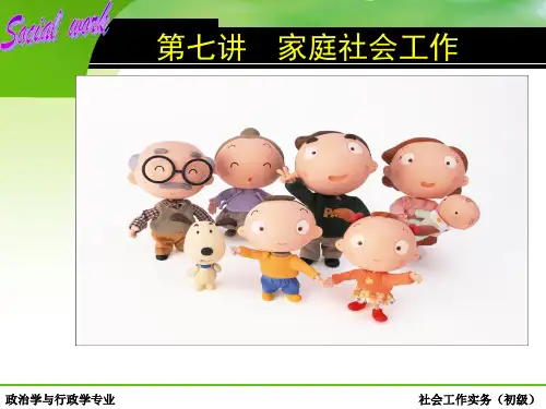 第七讲 家庭社会工作