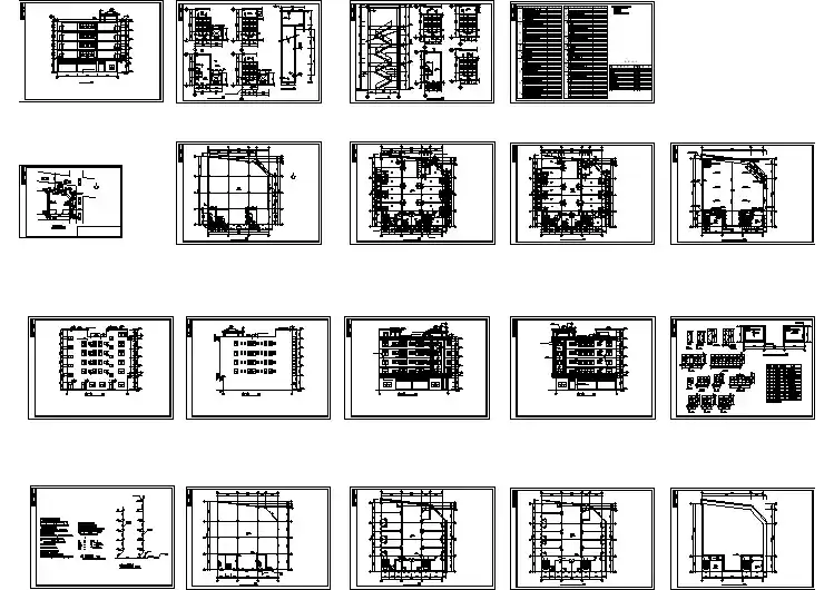 宿舍楼全套建筑及结构设计施工图纸