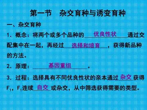 第六章杂交育种与基因工程